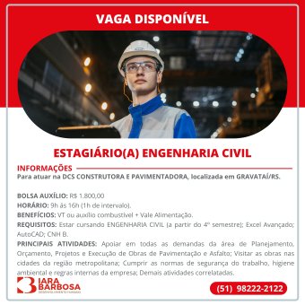 Estagiário de engenharia civil 