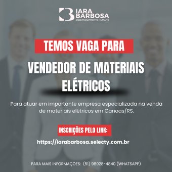 Vendedor de materiais elétricos