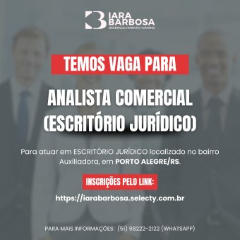 Analista comercial (Escritório Jurídico)