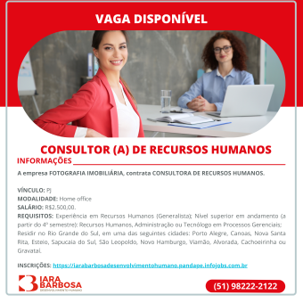 CONSULTOR (A) DE RECURSOS HUMANOS