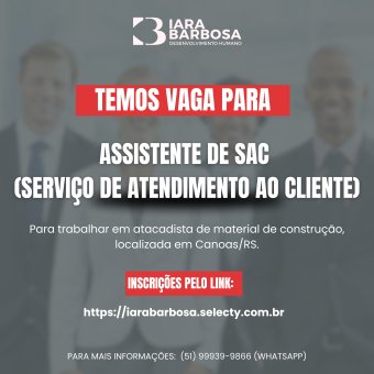Assistente de SAC 