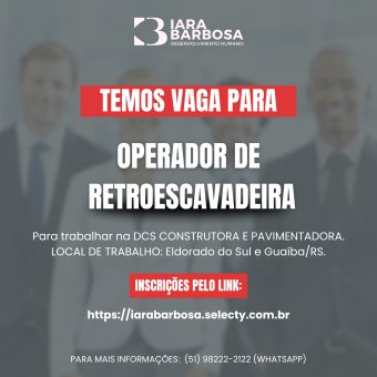Operador de retroescavadeira