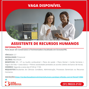 Assistente de Recursos Humanos