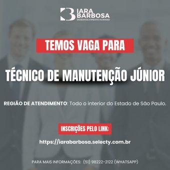 Técnico de manutenção São Paulo