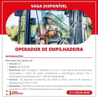 Operador de empilhadeira