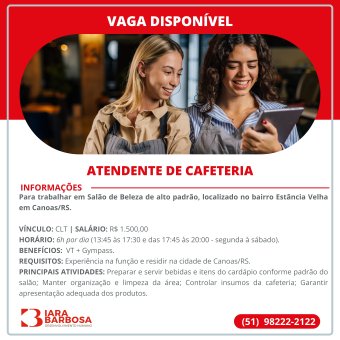 Atendente de cafeteria