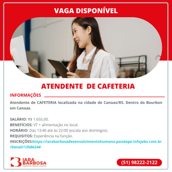 Atendente de Cafeteria