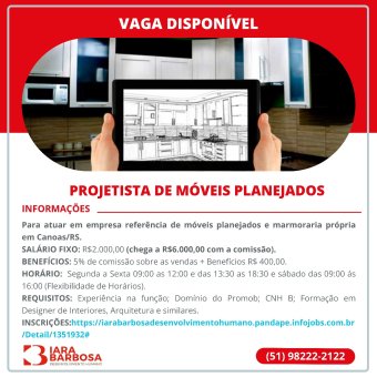 Projetista de Móveis Planejados