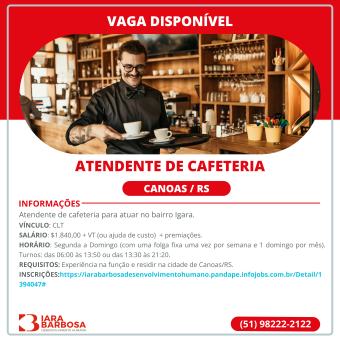 Atendente de Cafeteria