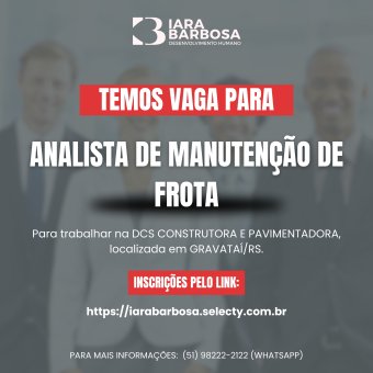 Analista de manutenção de frota
