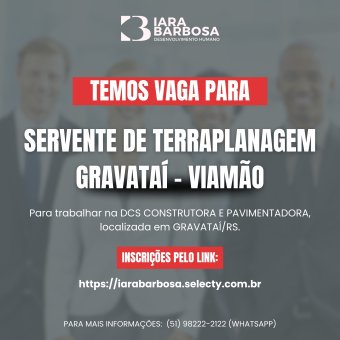 servente de terraplanagem 