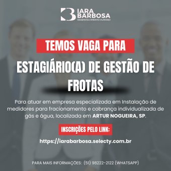 Estagiário de frotas 