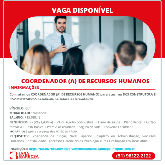 Coordenador(a) de Recursos Humanos