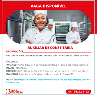 Auxiliar de Confeitaria