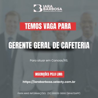 Gerente geral de cafeteria