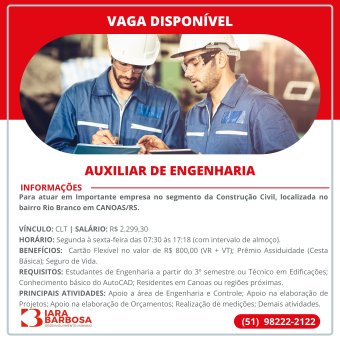 Auxiliar de engenharia 