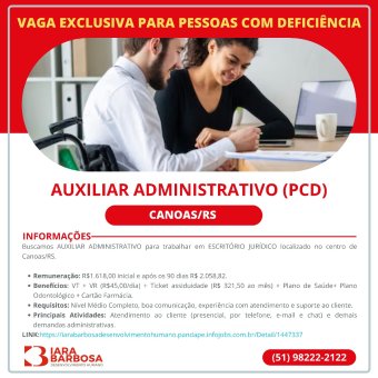 Auxiliar Administrativo (PCD)